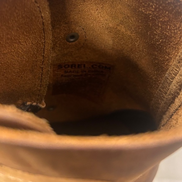 NEW!! Sorel Joan of II Wedge Arctic Cognac Boots - Picture 6 of 7